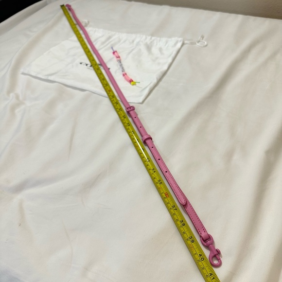 NEW Coach Crossbody Longer Leather Strap ONLY (Vivid Pink) - **ONE STRAP ONLY** - Picture 4 of 6